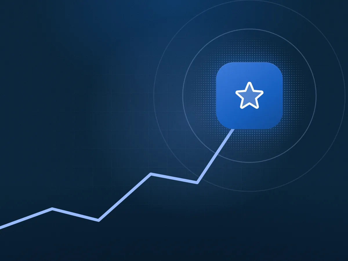 Jeden wskaźnik wzrostu North Star Metric na wykresie
