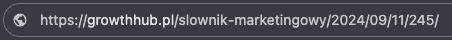 Niepoprawna struktura URL